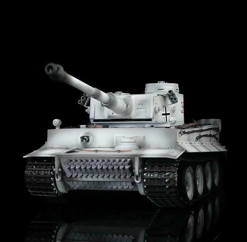 HengLong Factory 1/16 3818 German Tiger 1 Full Metal Chassis Plastic Upper Hull RTR RC Tank Speaker 360Degrees Turret Smoke Gearbox