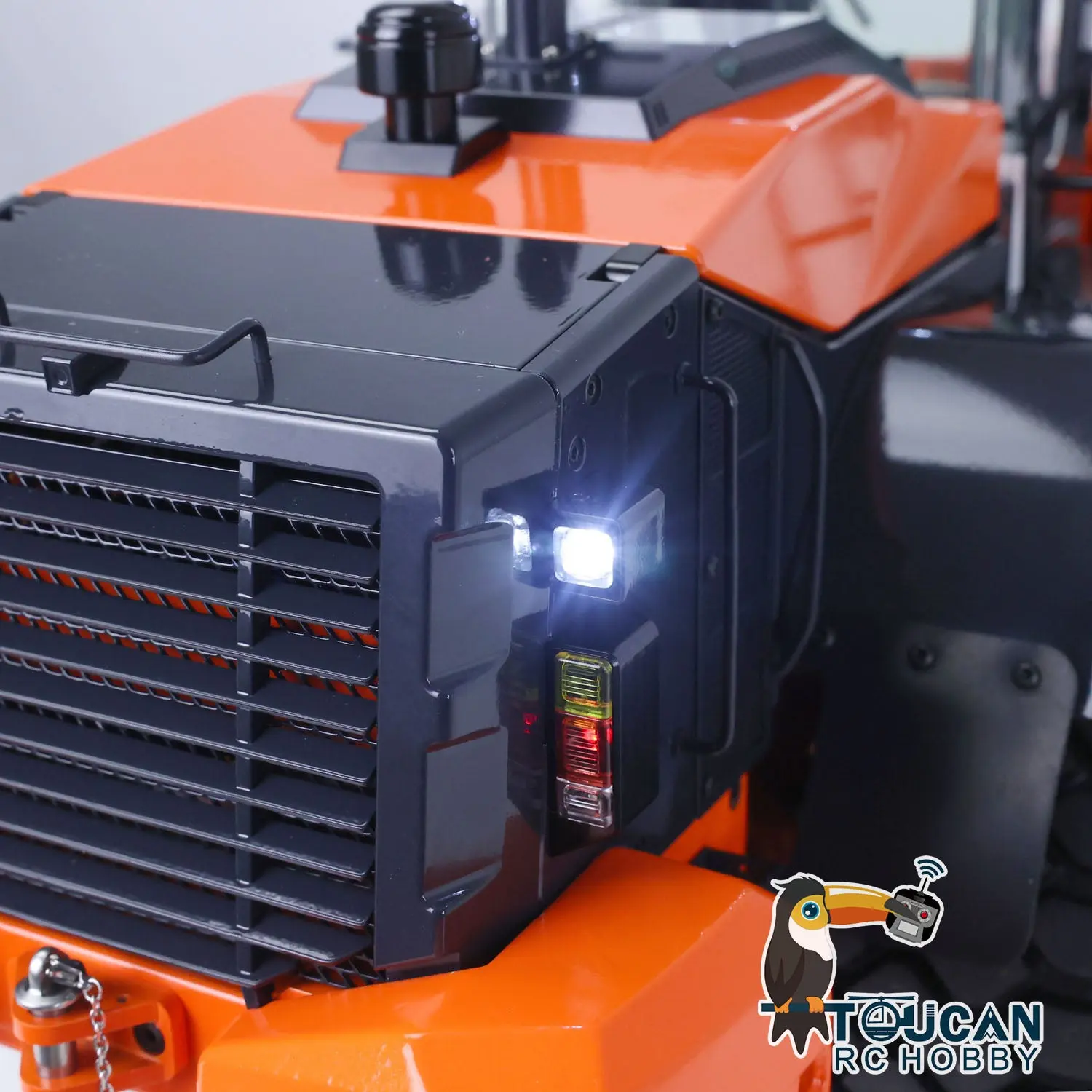 JDMODEL 1/14 RC Metal Loader ZW370 198 Hydraulic Construction Vehicle Realistic Scale Model Light Sound Radio System for Sale