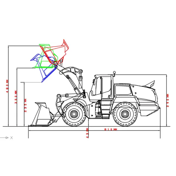 1/14 XDRC 580 RC Loader for Adult Metal Remote Control Wheeled Hydraulic Construction Car Simulation Vehicle RTR Hobby Model ST8 Radio 4CH Reversing Valve