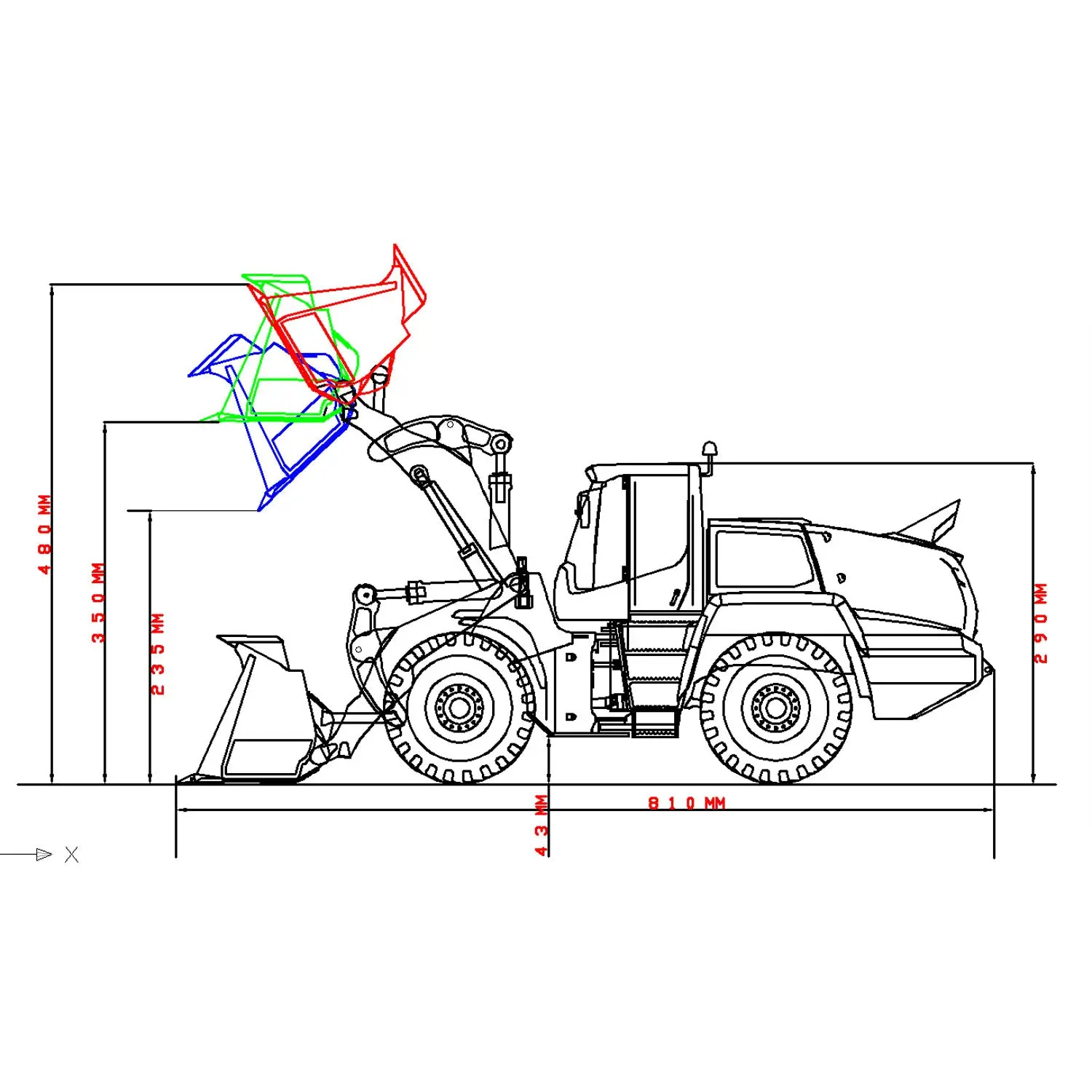 1/14 XDRC 580 RC Loader for Adult Metal Remote Control Wheeled Hydraulic Construction Car Simulation Vehicle RTR Hobby Model ST8 Radio 4CH Reversing Valve