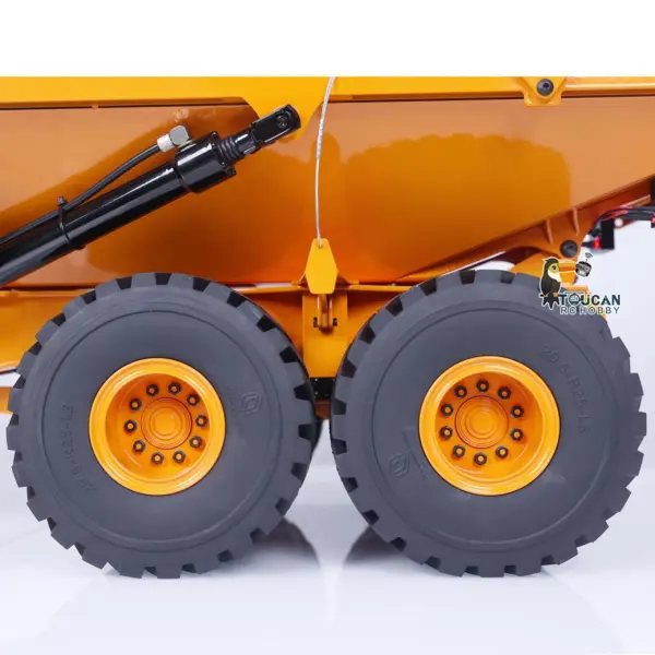 1/14 Metal RC Articulated Truck 6x6 Dumper Car RTR Model A40G Remote Control Construction Vehicles Hydraulic Lifting Tipper Sound Light Brushless Pump Gift Toys for Adult