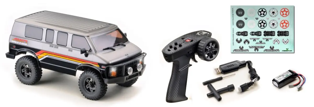 1:18 EVO Crawler "Rock Van V2" 2-Gear gunmetal RTR