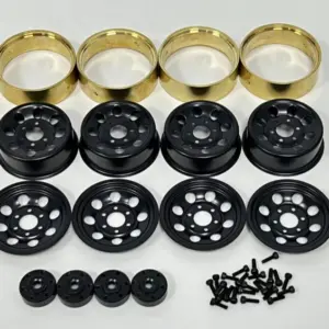 1.2"" Steel Bead Lock Wheels - black (4)