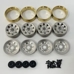 1.2"" Steel Bead Lock Wheels - silver (4)