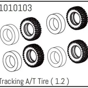 1.2" Tracking A/T Tire - PRO Crawler 1:18 (4)