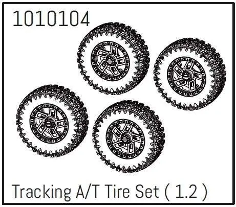 1.2" Tracking A/T Wheel Set - PRO Crawler 1:18 (4)