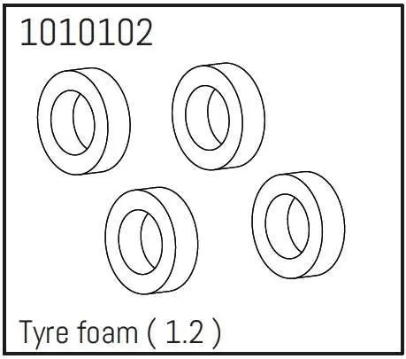1.2" Tyre Foam - PRO Crawler 1:18 (4)