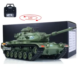 TD Model 1/16 RC Tank M60A3 USA Remote Control Battle Military DIY Simulation Model BB Unit Light Sound Smoke Barrel Recoil