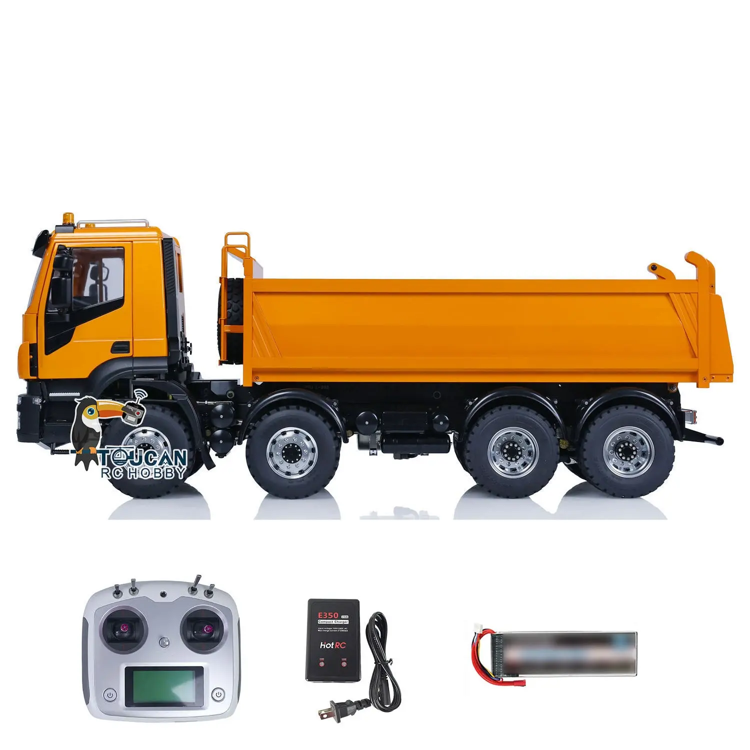 1/14 LESU 8X8 Metal RC Hydraulic Dump Truck Remote Control Tipper Dumper Simulation Car Hobby Model DIY 20150731 PNP/RTR