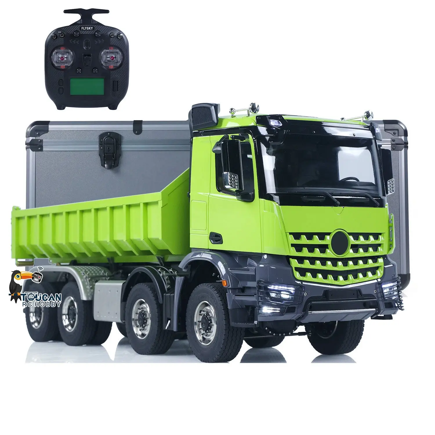 1/14 8x8 Metal Hydraulic RC Dumper Tipper Car Radio Control Full Dump Trucks with Standard Bucket Hobby Model DIY PNP