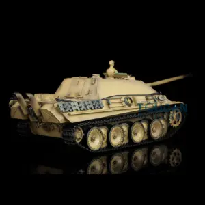 Henglong 1/16 Scale 7.0 Plastic Jadpanther 3869 RTR RC Tank 2.4G w/ BB Shooting Unit Smoking Road Wheels Engine Sound Outdoor Tank