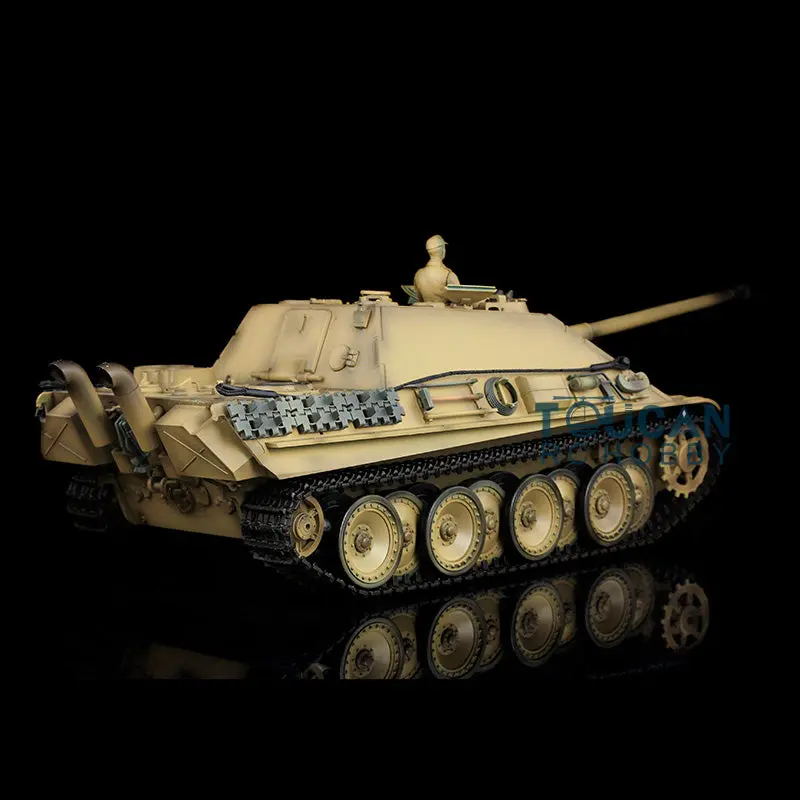 Henglong 1/16 Upgraded 3869 7.0 German Tank Jadpanther w/ FPV Camera Metal Tracks Idler Sproket Wheels BB Shooting Engine Sound