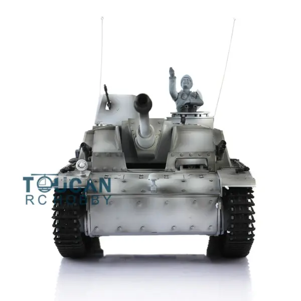 Henglong 1/16 Scale 7.0 RC Tank 3868 German Stug III RTR Tank w/ Metal Tracks Road Wheels Idler Sproket Wheels Infrared Battle