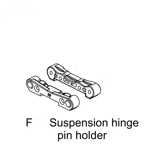Alu Front Suspension Hinge Pin Holder
