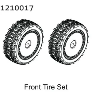 Front Pre-Glued Tire Set - Buggy (2)