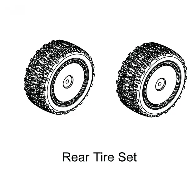 Rear Pre-Glued Tire Set - Buggy (2)
