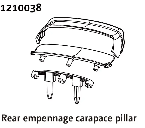 Rear Wing & Body Mount - Rally
