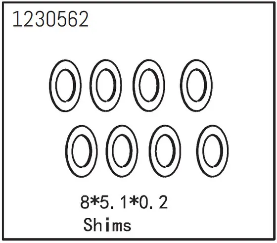 Shims 8*5.1*0.2 (8)