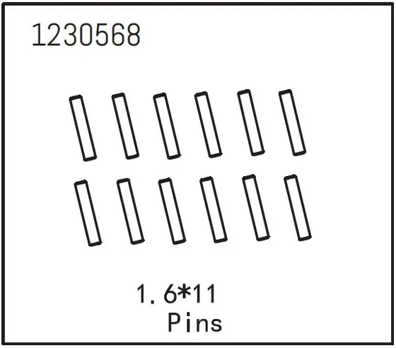 Pins 1.6*11 (12)