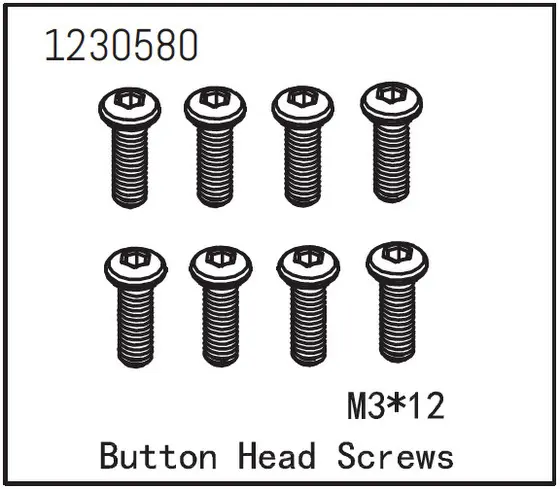 Button Head Screw M3*12 (8)