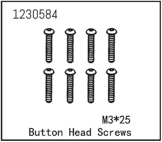 Button Head Screw M3*25 (8)