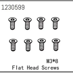 Flat Head Screw M3*8 (8)