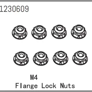 Flange Lock Nut M4 (8)