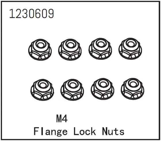Flange Lock Nut M4 (8)