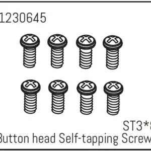 Button Head Screws - Selftapping M3*8 (8)