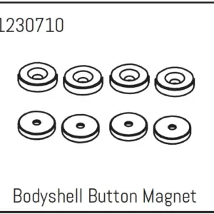 Bodyshell Button Magnet (4) - Khamba
