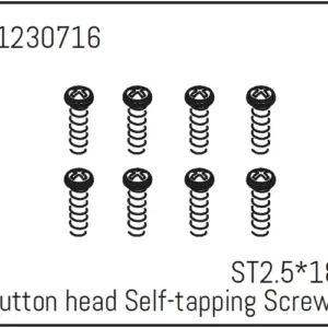 Button Head Self-Tapping Screws st2.5*18 (8) - Khamba