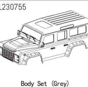 Hard Plastic Body Set (Grey) - Landi