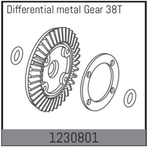 Differential Crown Gear 38t +Sealing
