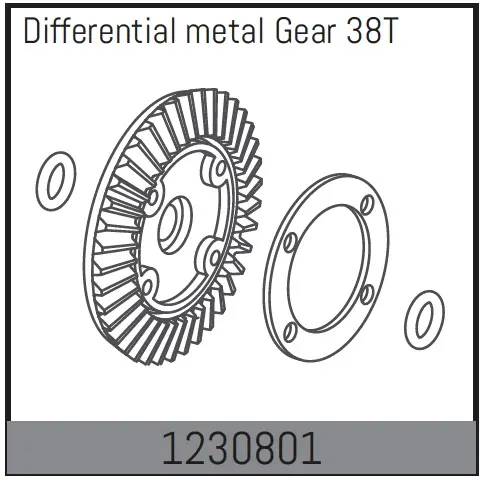 Differential Crown Gear 38t +Sealing
