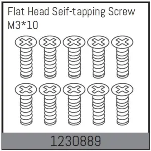 M3*10 Flat Head Self-Tapping Screw Set (10)
