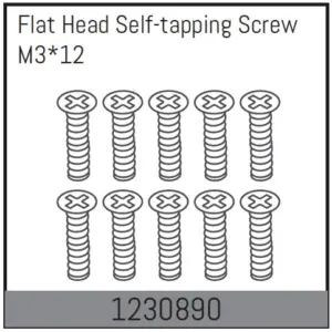 M3*12 Flat Head Self-Tapping Screw Set (10)