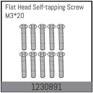 M3*20 Flat Head Self-Tapping Screw Set (10)