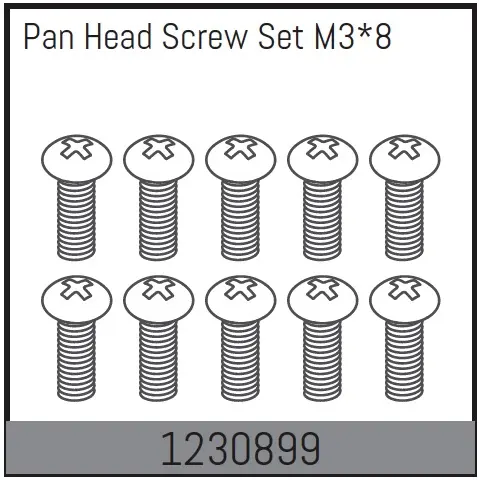 M3*8 Socket Cap Screw Set (10)