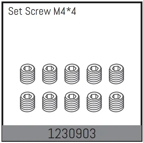 Set Screw M4*4 (10)