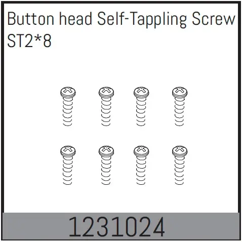 Button Head Screws M2*8 (8)
