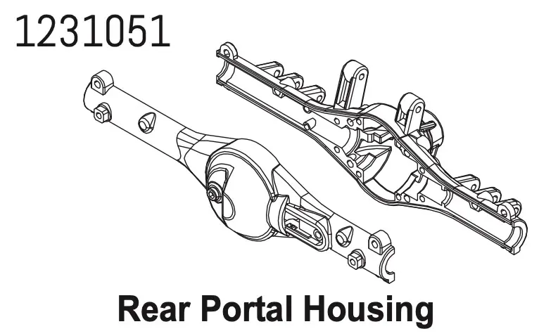 Rear Axle Housing cr4.4