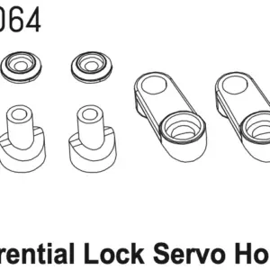 Servo Horn Set (Diff-Lock) cr4.4