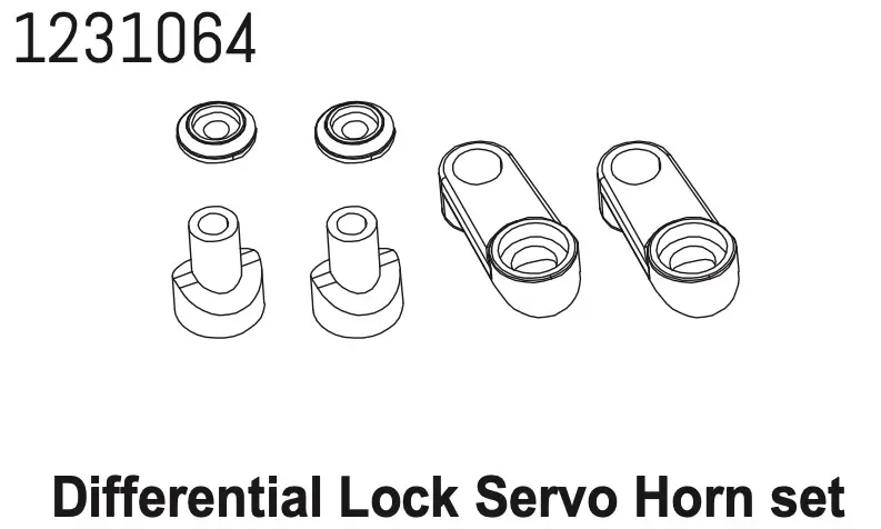 Servo Horn Set (Diff-Lock) cr4.4