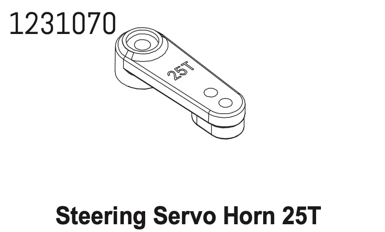 Steering Servo Horn Set 25t cr4.4