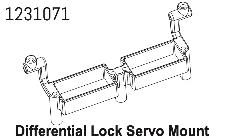 Servo Mount (Diff-Lock) cr4.4
