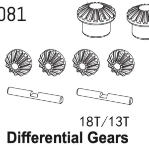 Differential Gear Set 18t/13t cr4.4