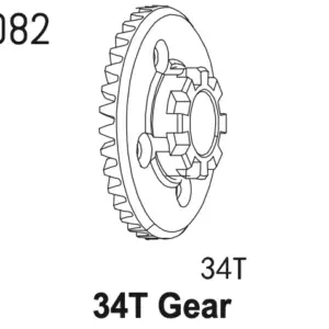 Crown Gear 34t cr4.4