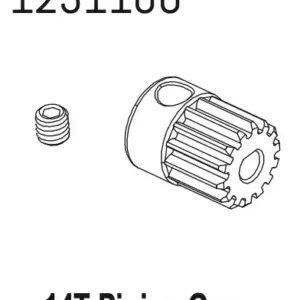 Metal Pinion Gear 14t-m0.6 cr4.4