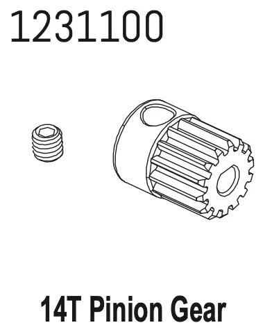 Metal Pinion Gear 14t-m0.6 cr4.4