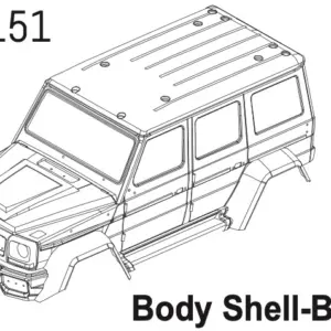 Pc Body Wolf Blue cr4.4